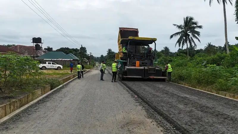 14.28km Ikot Afang, Ikot Umiang, Mbioto, Efa road with 30m span bridge