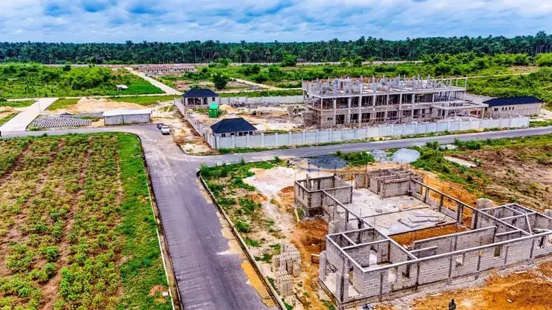 Internal roads in Ibom Model Farm