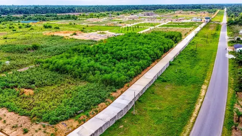 Internal roads in Ibom Model Farm