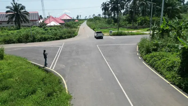 10.519km Mkpat Enin, Ikot Ubo, Ikot Ntot, Nkikara Road