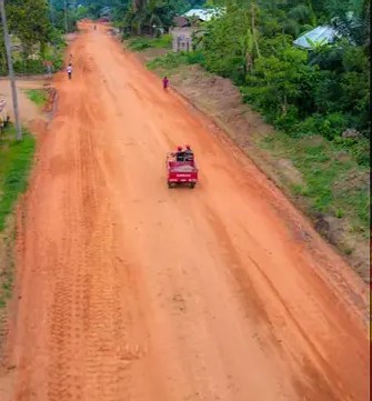 Midim Atan - Ikot Inyang - Ikot Akpan Ekpenyong - Ikot Akpan - Etok Uruk Eshiet - Ikot Imonte Road with bridge