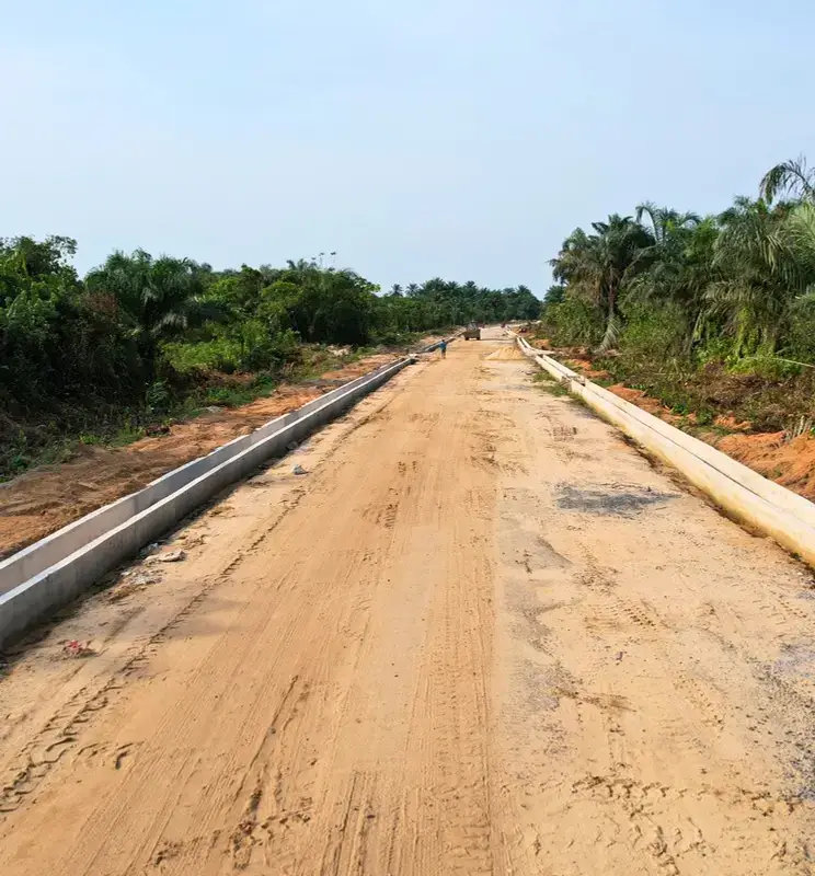 13.6km Orukim, Unyenghe, Universal Energy Road to Ibom Deep Seaport with two bridges