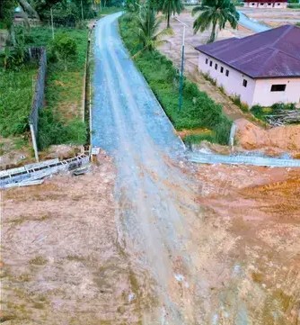 Access road to Ukanafun General Hospital