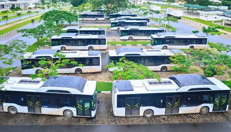Arrival and inspection of the first batch of CNG buses in Uyo