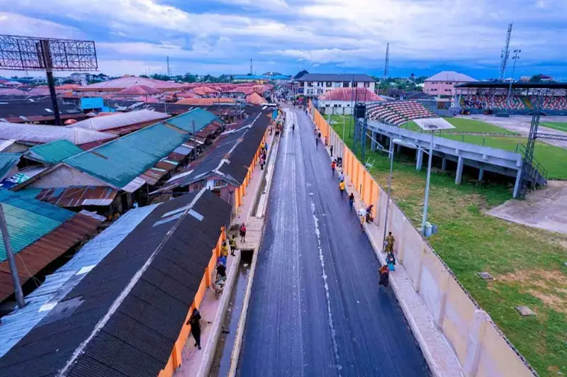 Ndiya Street and roads around Akpan Andem Market