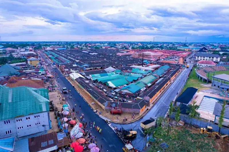 Ndiya Street and roads around Akpan Andem Market