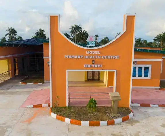 Entrance of the Model Primary Health Centre, Ebe-Ekpi