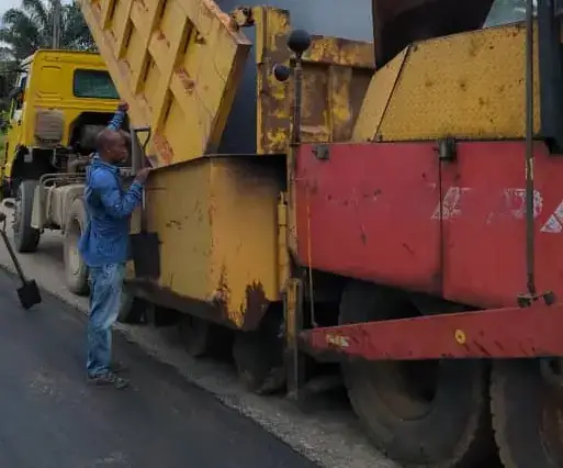 Ongoing road project (name not made public)