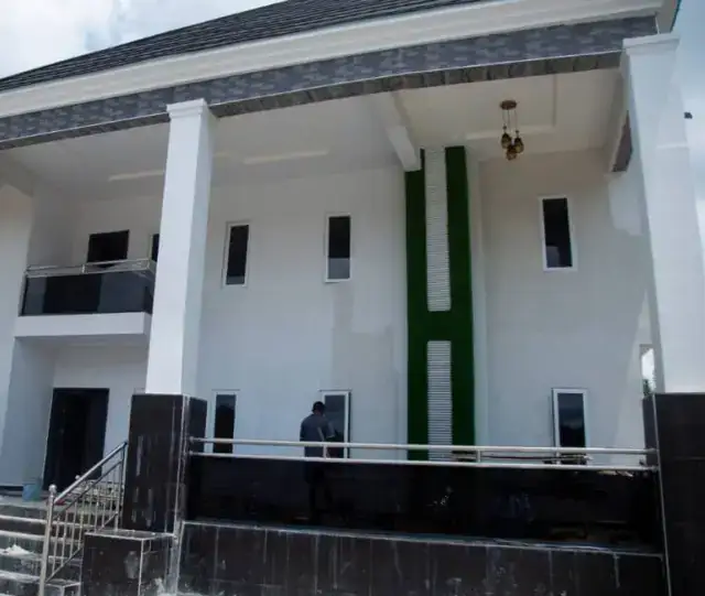 Front of the council chairman's official residence
