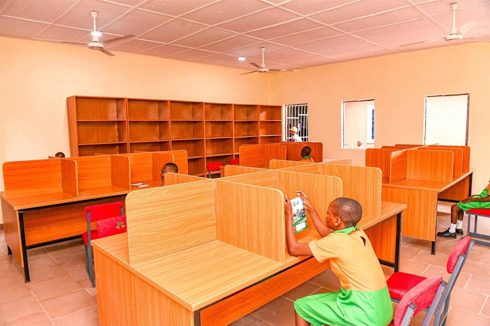 The library with study desks
