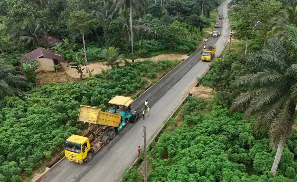 Mkpat Enin - Ikot Ekpe - Ikot Afang - Ikot Umiang - Mbioto - Efa Road with bridge