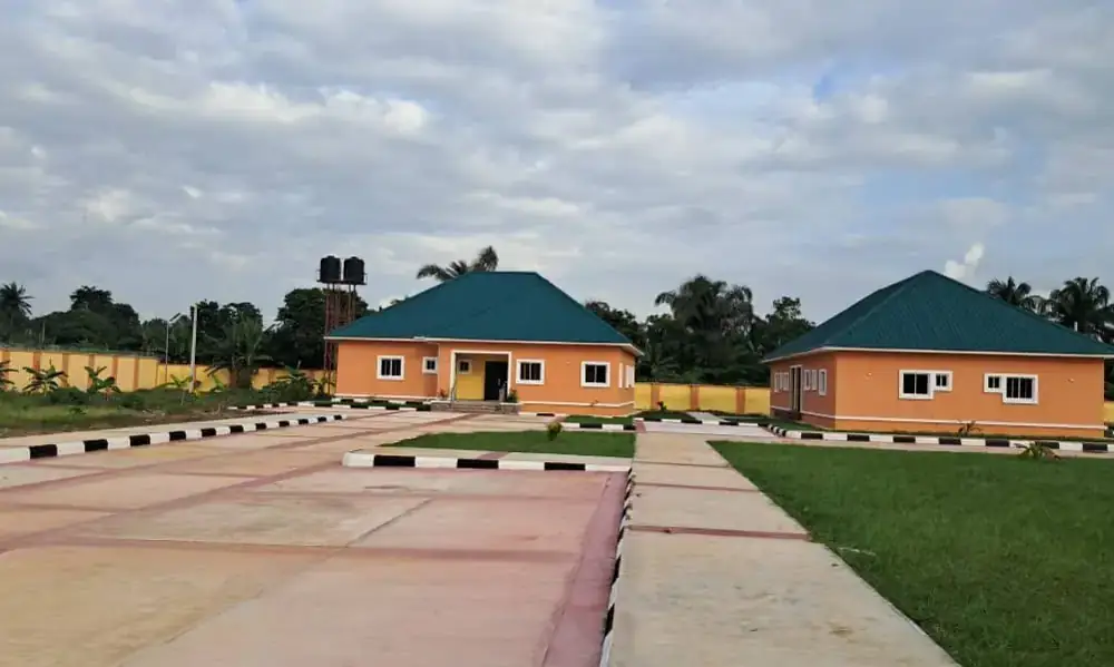 School buildings at the Model Primary School, Ikot Isong
