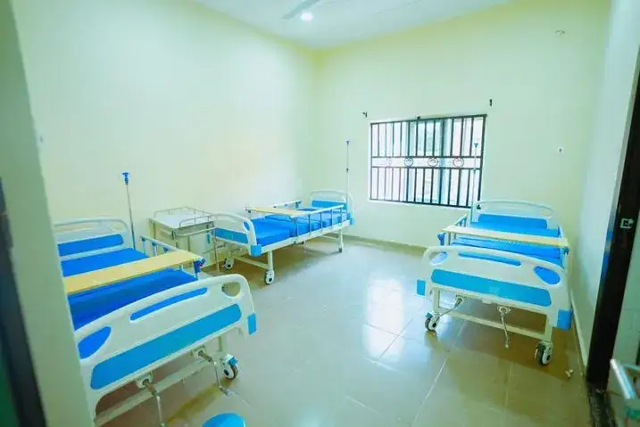 Ward with beds at the Ikot Nkwo health centre