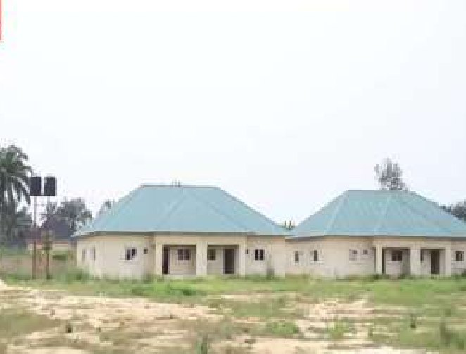 Roofed classroom blocks going up at Ikot Ekop