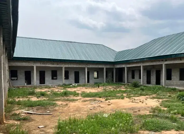 Model Primary School, Ndiya Mfia, under construction
