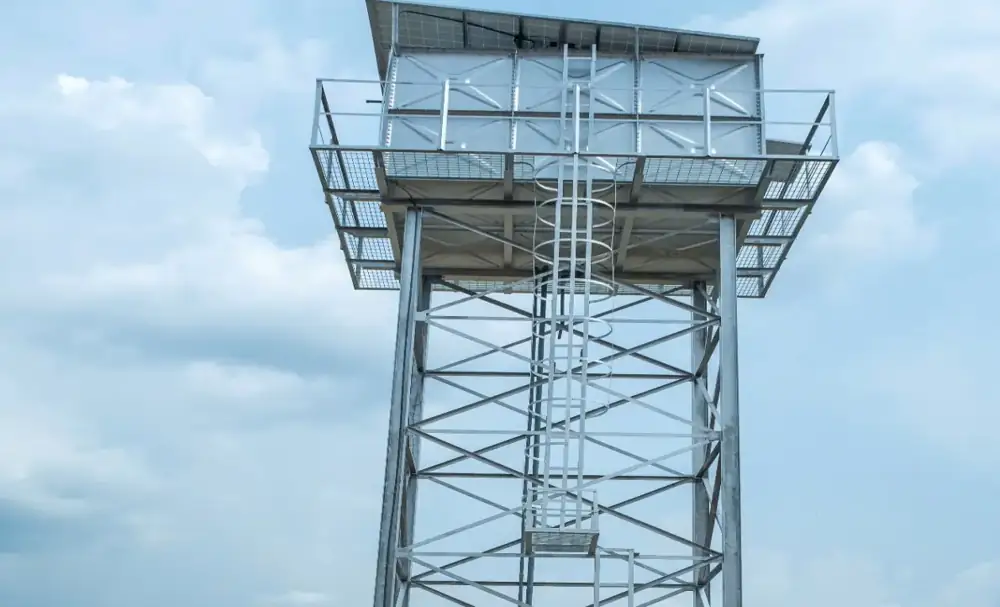 Solar-powered water facility