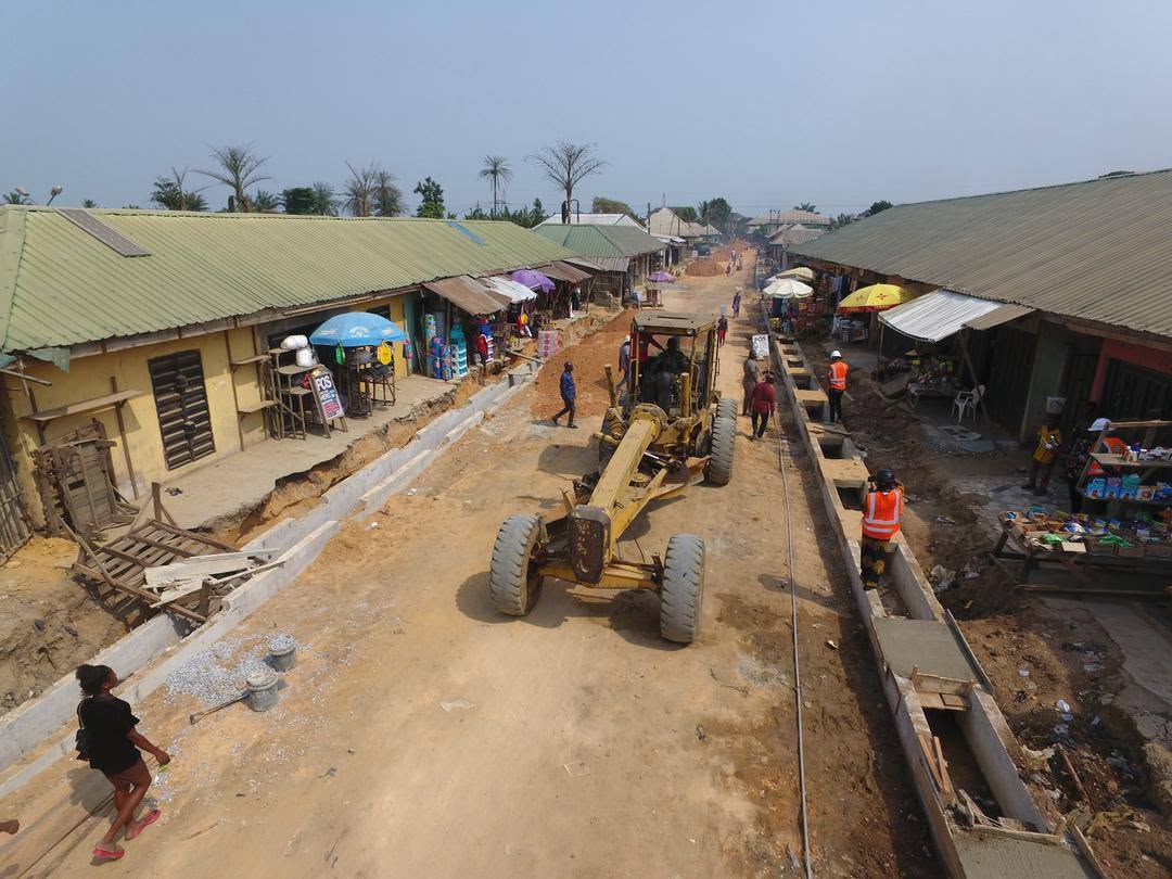 Itam Market internal roads and trailer park