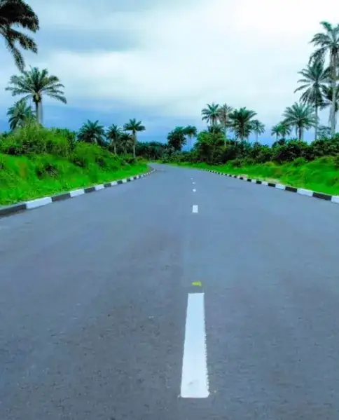 Completed road in Mkpat Enin
