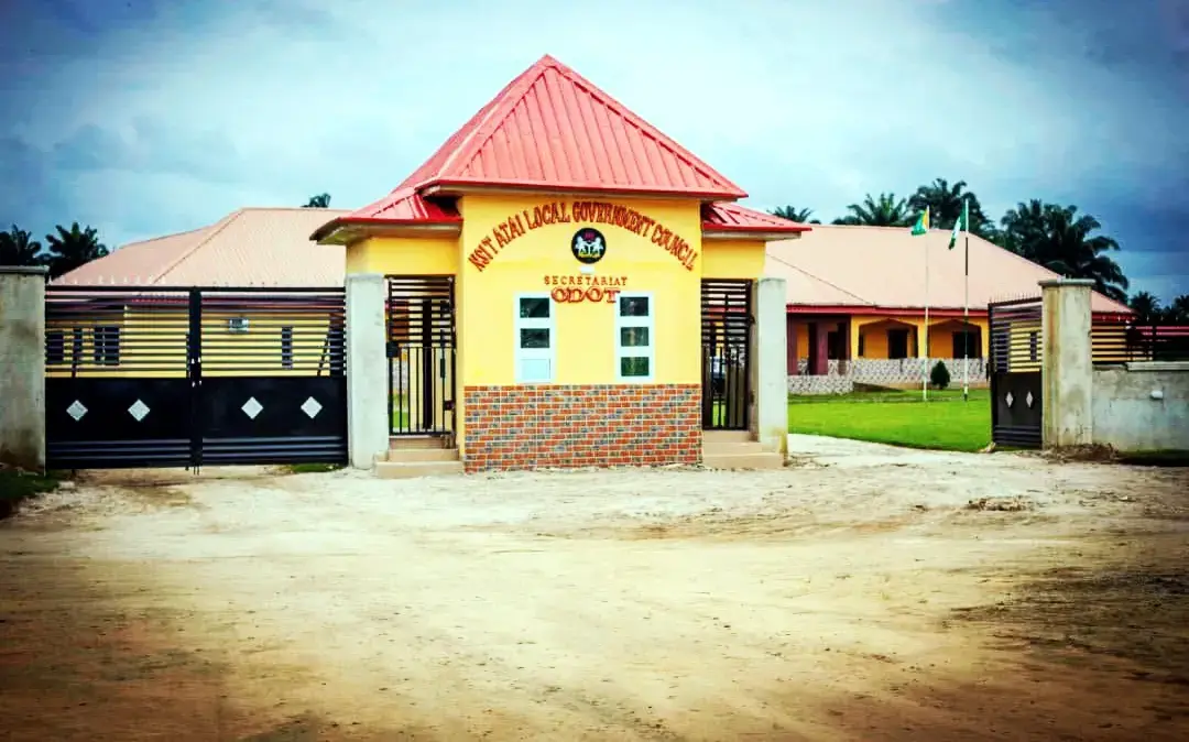 The gate of the Nsit Atai Local Government Council secretariat at Odot