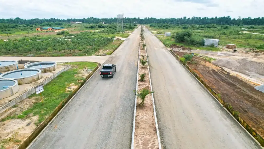 Internal roads in Ibom Model Farm