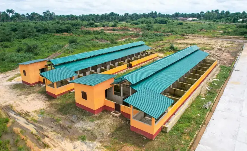 Farm buildings at the Ibom Model Farm