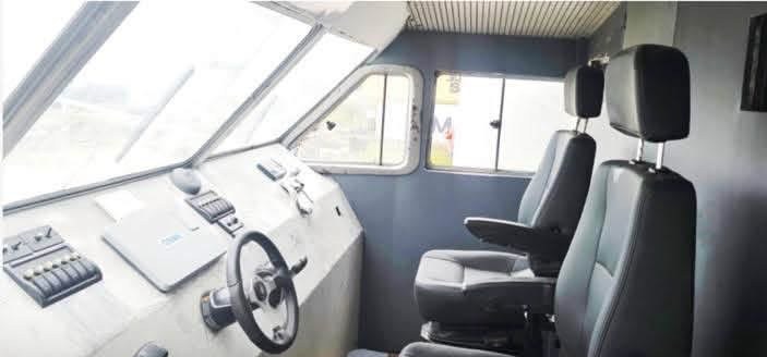 Wheelhouse of the passenger ferry