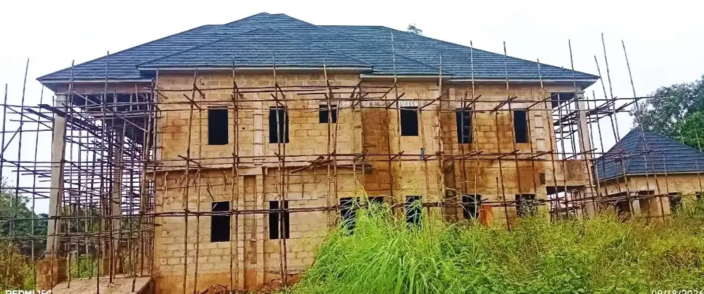 Chairman's Lodge under construction