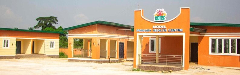 Front of the Eyulor model primary health centre