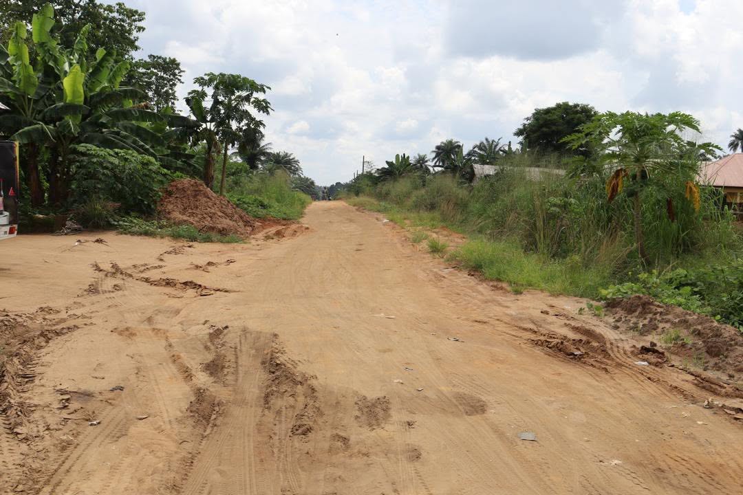 Rutted sandy section of the old road