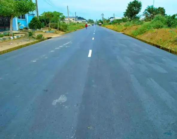Completed road in Uyo