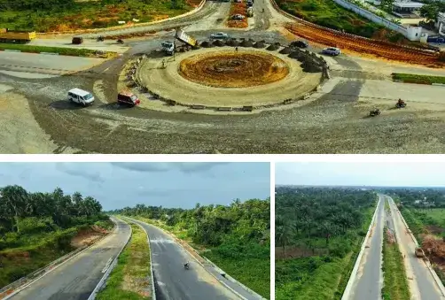 Interchange and road views, Uyo